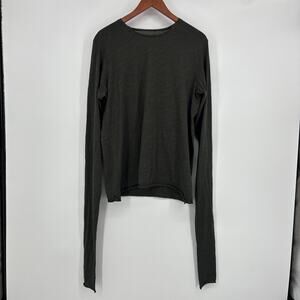 Outlier Dreamweight Shirt Medium Green Merino Wool Rawcut Longsleeve